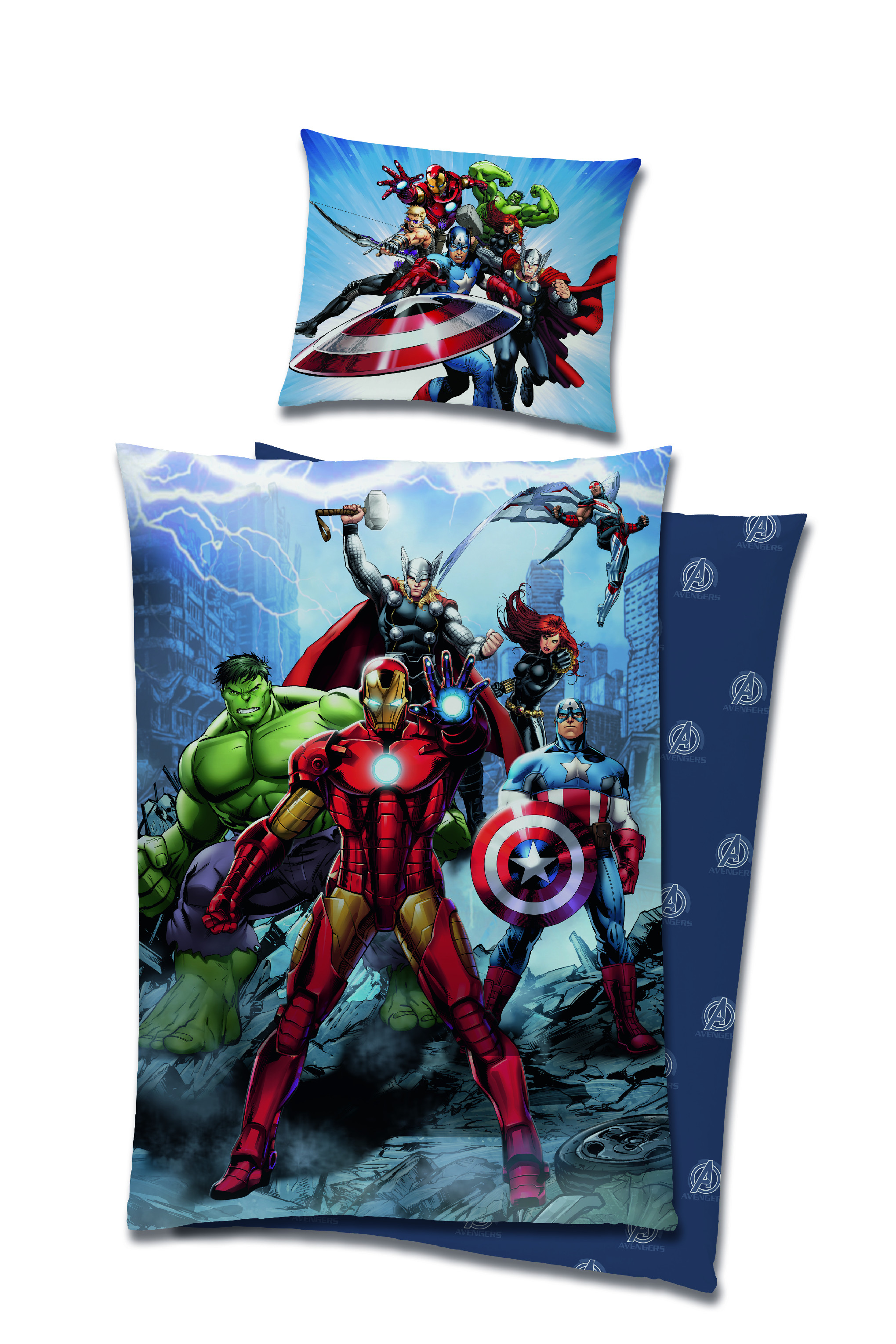 E-shop Carbotex Posteľné obliečky - Marvel Avengers 140 x 200 cm