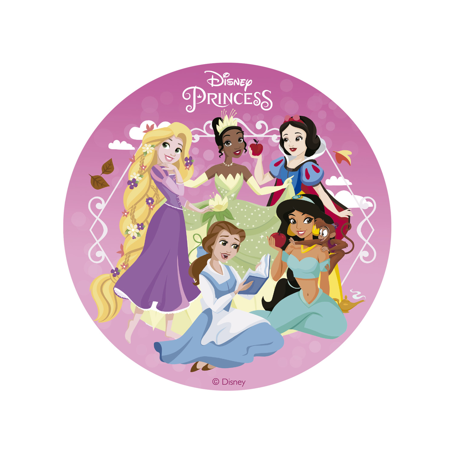 E-shop Dekora Jedlý papier - Disney Princezné 15,5 cm