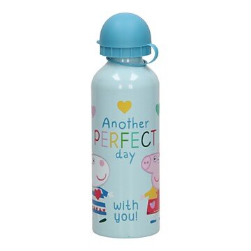 E-shop Kids Licensing Fľaša na vodu Peppa Pig - Another Perfect Day modrá