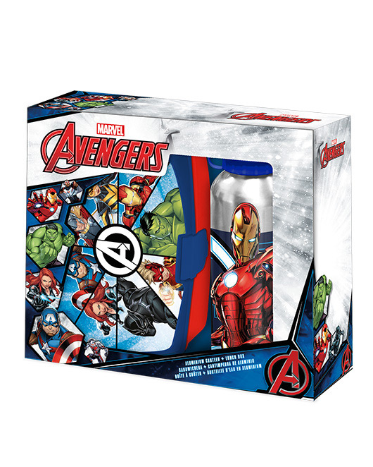 E-shop Euroswan Set box na desiatu + fľaša - Avengers