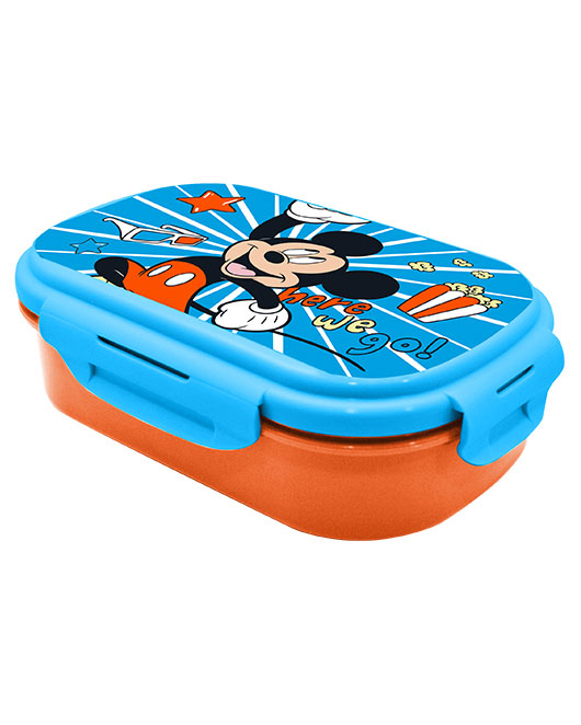 E-shop Euroswan Box na desiatu s vidličkou - Mickey Mouse