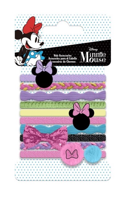 E-shop Kids Licensing Sada gumičiek do vlasov - Minnie Mouse