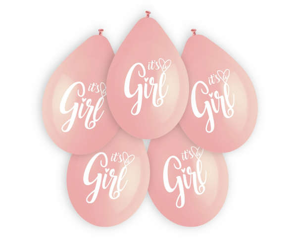 E-shop Godan Sada latexových balónov - It´s a girl 5 ks
