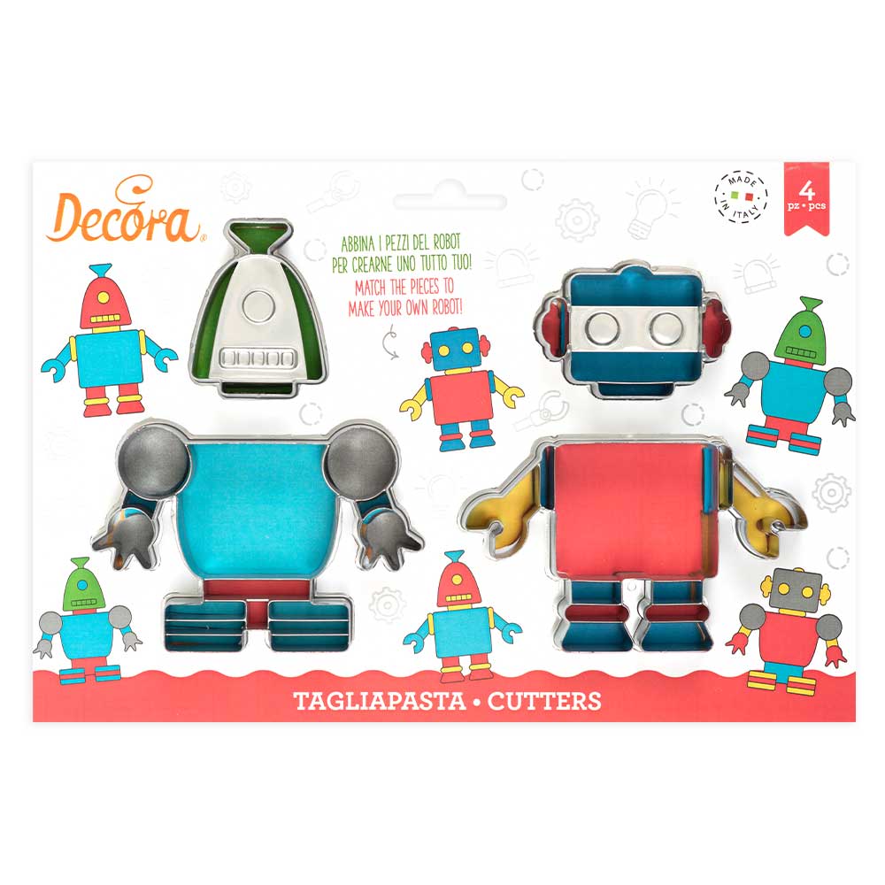 E-shop Decora Sada vykrajovačiek - Roboti 2 ks
