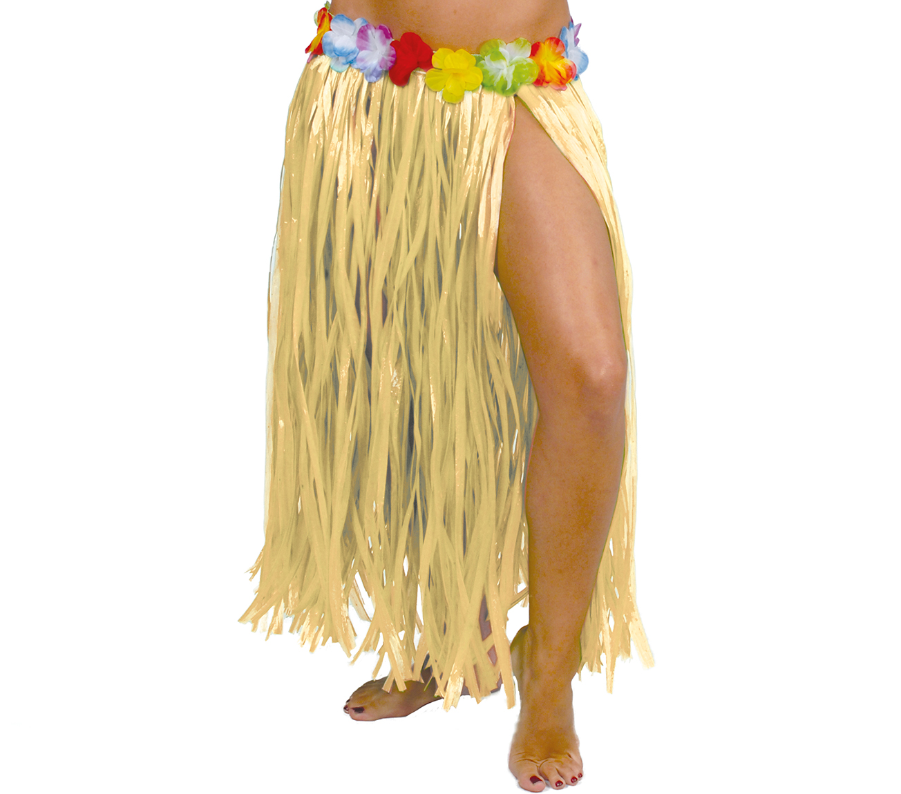 Guirca Havajská sukňa s kvetmi 75 cm