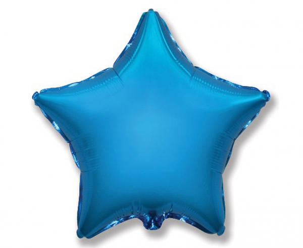 Godan Fóliový balón hviezda - modrá 45 cm