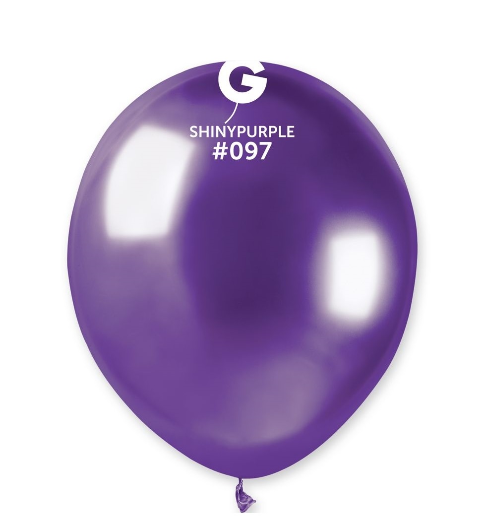 Gemar Balónik chrómový - fialový 13 cm