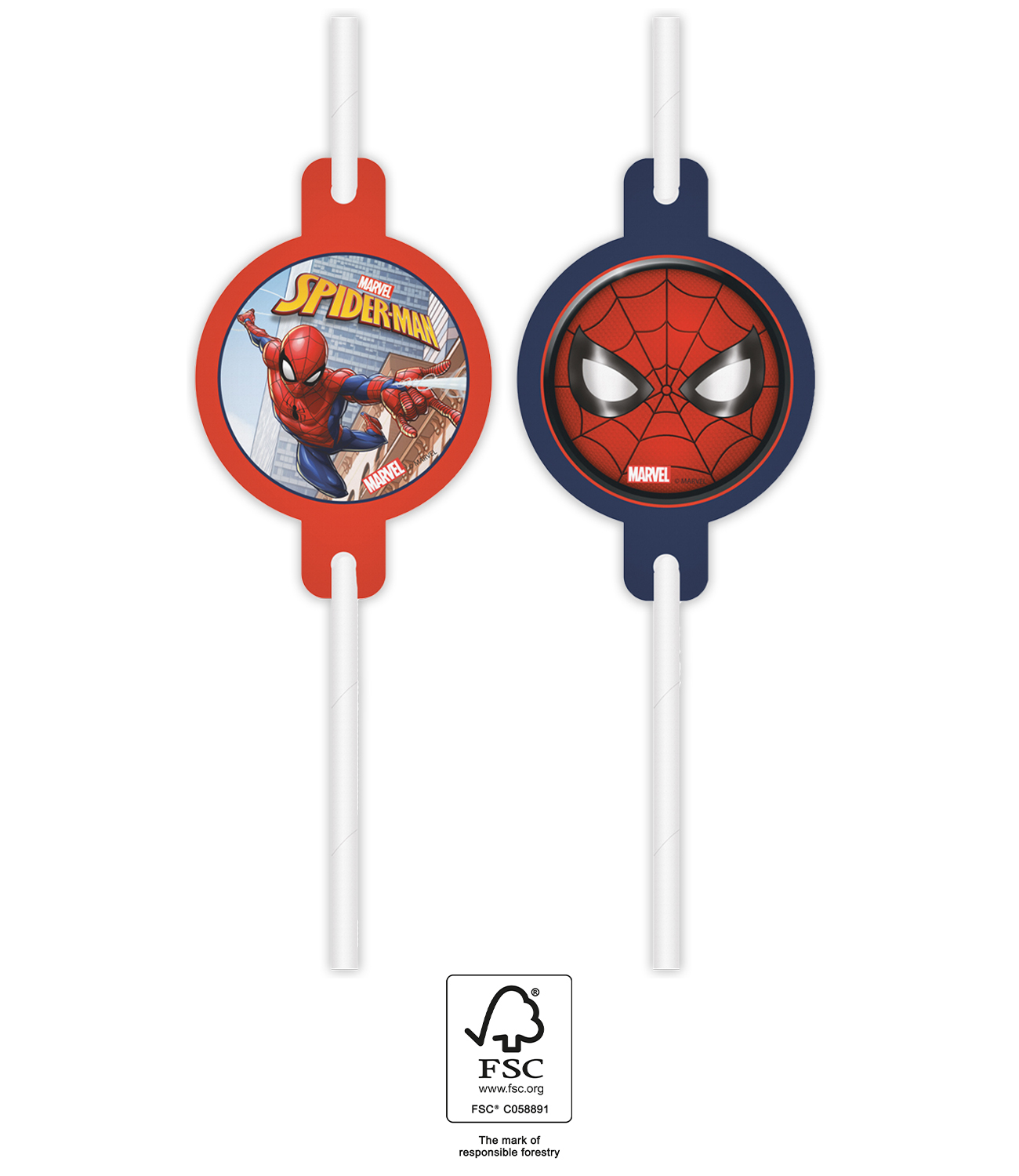E-shop Procos Papierové slamky - Spiderman 4 ks