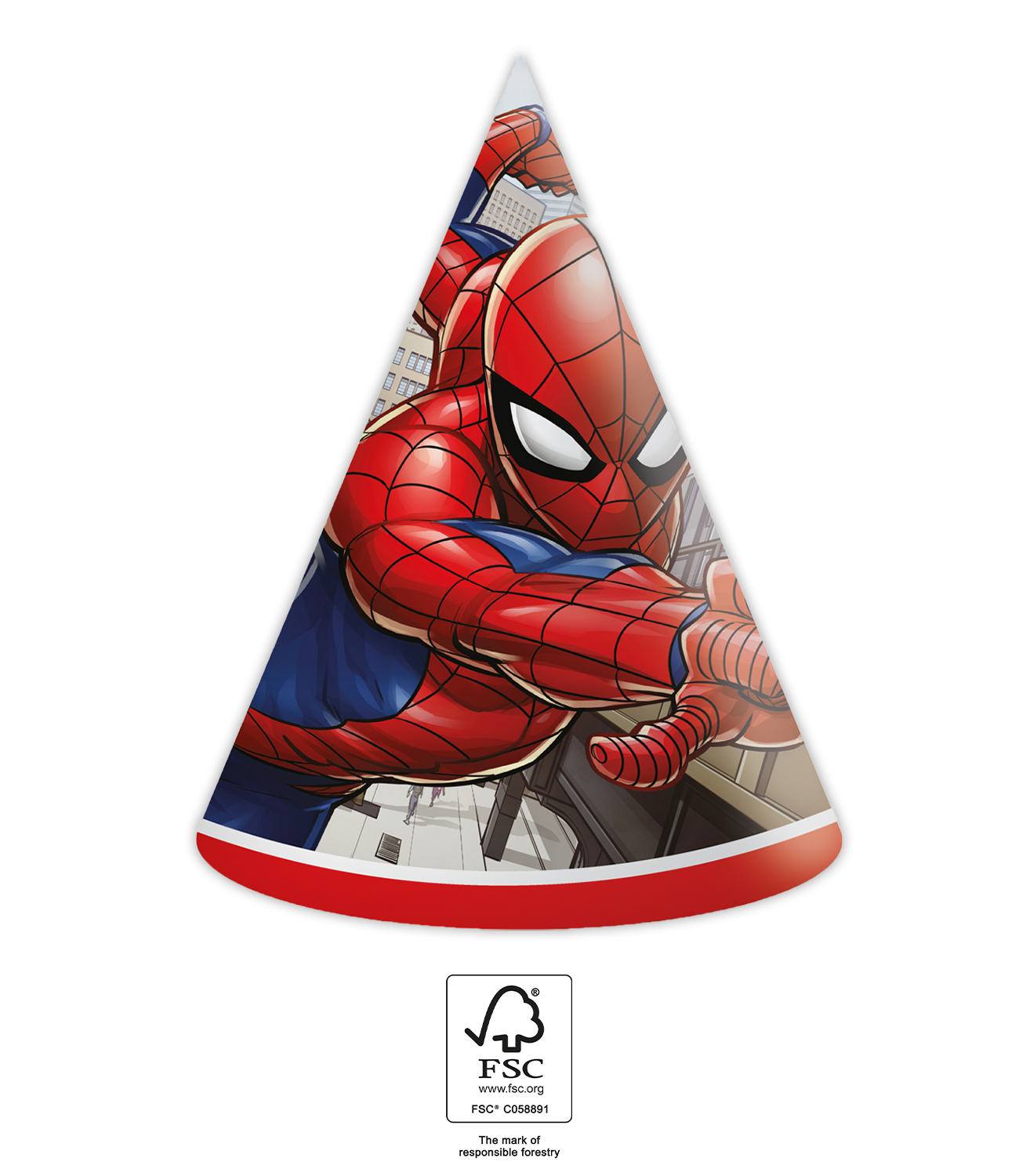 Procos Papierové klobúčiky - Spiderman 6 ks