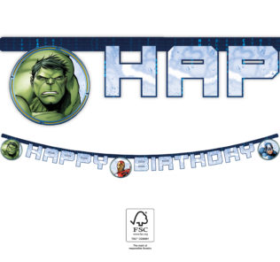 Procos Banner - Happy Birthday Marvel Avengers 2 m