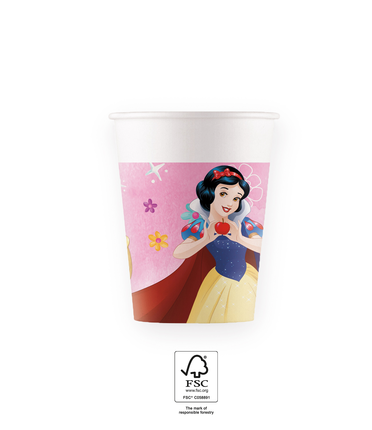 Procos Papierové poháre - Disney Princezné 200 ml 8 ks