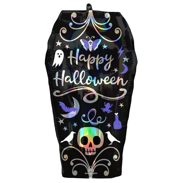 E-shop Amscan Fóliový balón - Rakva Happy Halloween 38 x 68 cm