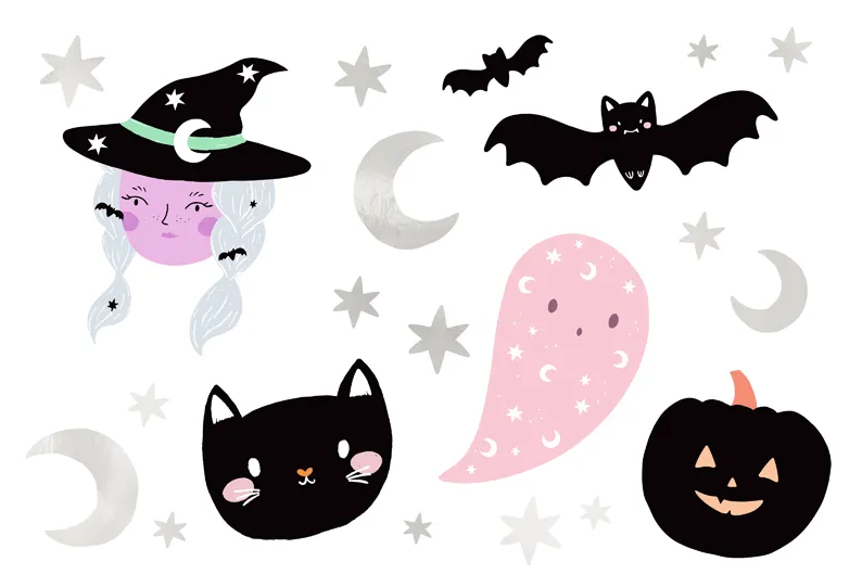 E-shop PartyDeco Dočasné tetovanie - Halloween mix