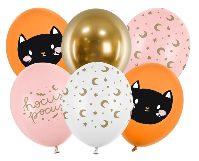 E-shop PartyDeco Sada latexových balónov - Halloween Hocus Pocus mix