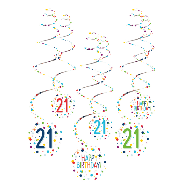 E-shop Amscan Dekoračné víry - Happy Birthday Konfety 21