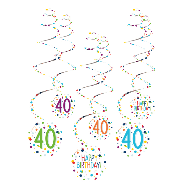 E-shop Amscan Dekoračné víry - Happy Birthday Konfety 40