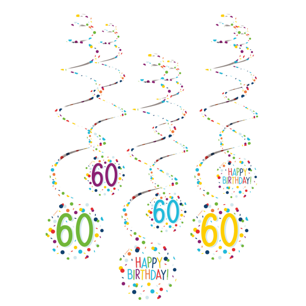 E-shop Amscan Dekoračné víry - Happy Birthday Konfety 60