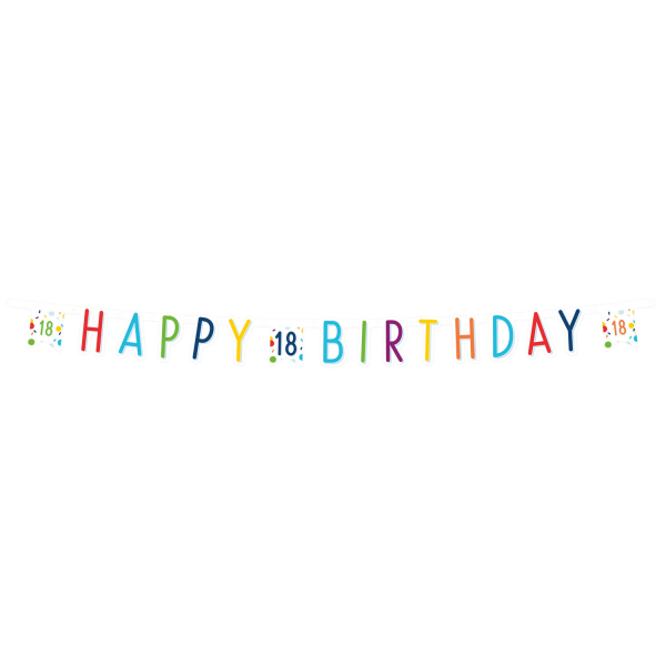 E-shop Amscan Banner - Happy Birthday Konfety 18