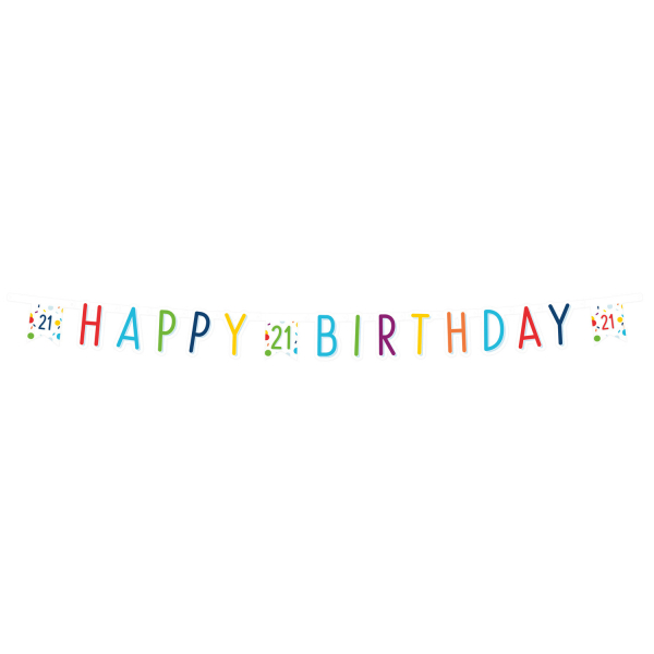 E-shop Amscan Banner Happy Birthday - Konfety 21