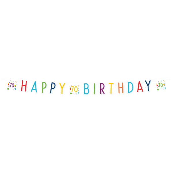 E-shop Amscan Banner Happy Birthday - Konfety 70