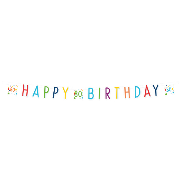 E-shop Amscan Banner Happy Birthday - Konfety 80