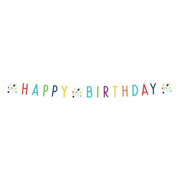 E-shop Amscan Banner Happy Birthday - Konfety