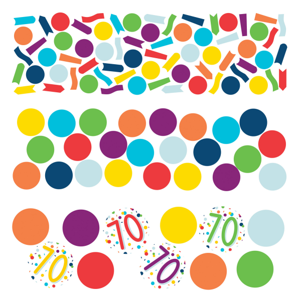 E-shop Amscan Farebné narodeninové konfety - 70