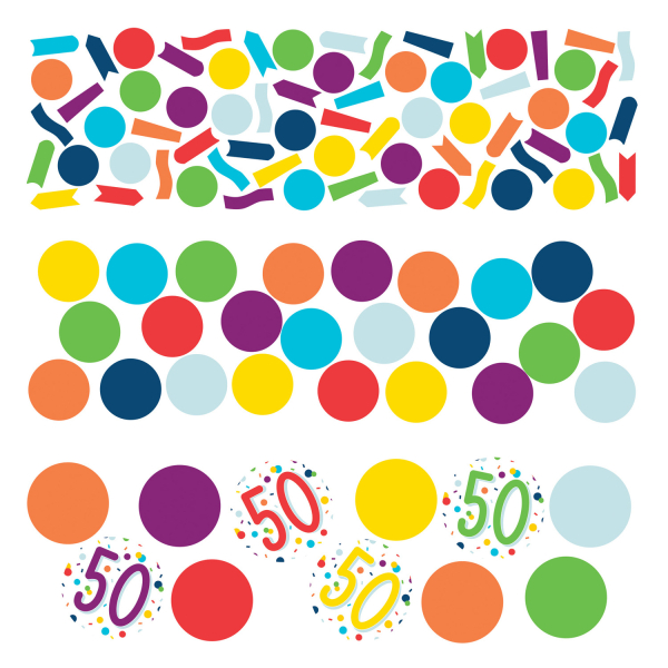 E-shop Amscan Farebné narodeninové konfety - 50
