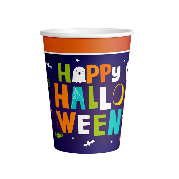 Amscan Papierové poháre - Halloween Friends 250 ml 8 ks