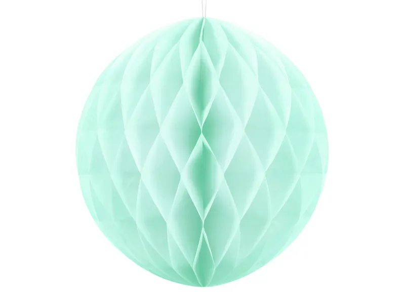 E-shop PartyDeco Papierová guľa - mentolová 40 cm