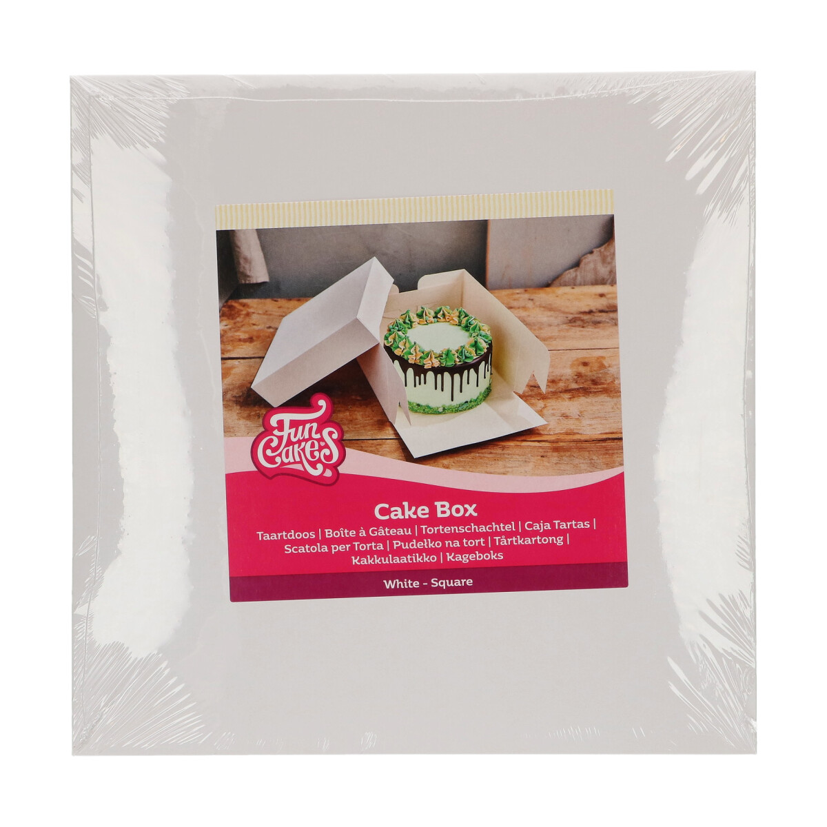 Cakesupplies Krabica na tortu 25 x 25 x 15 cm