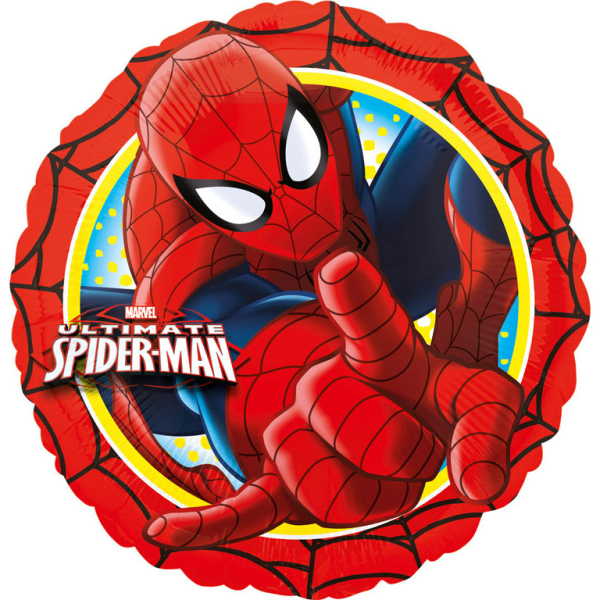 Fóliový balón - Ultimate Spiderman kruh 43 cm