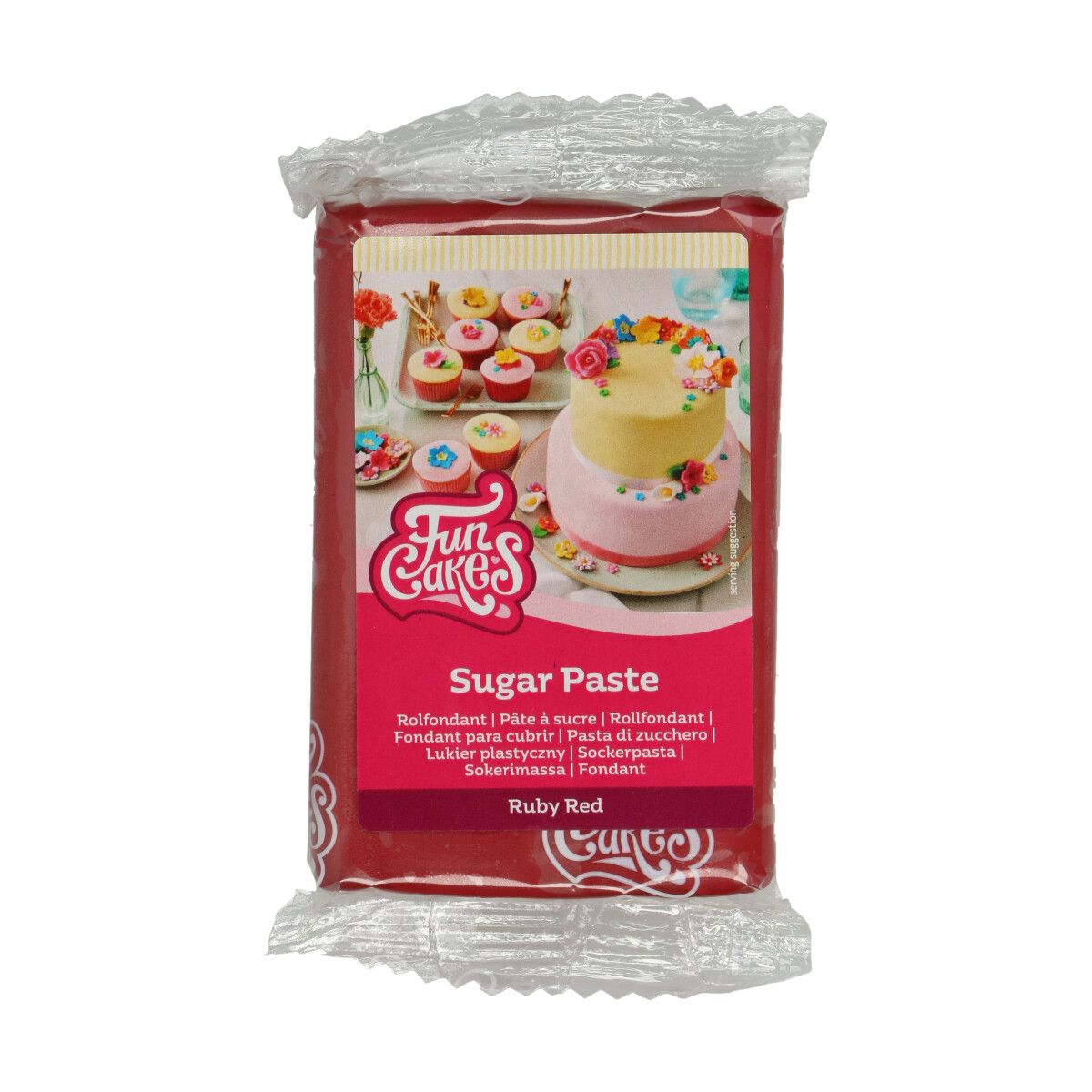 E-shop Cakesupplies Rolovaný fondant - Ruby Red červený 250 g