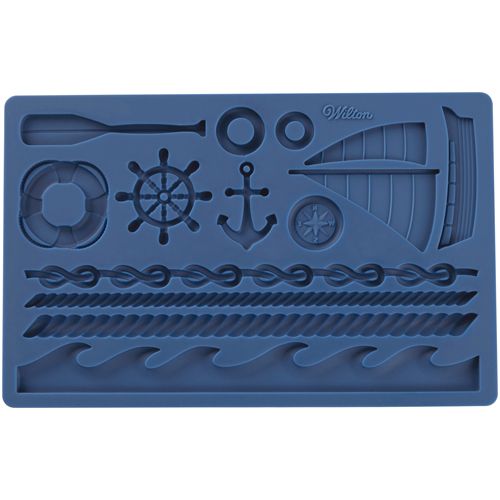 Cakesupplies Silikónová forma na modelovanie - Nautical námorníctvo