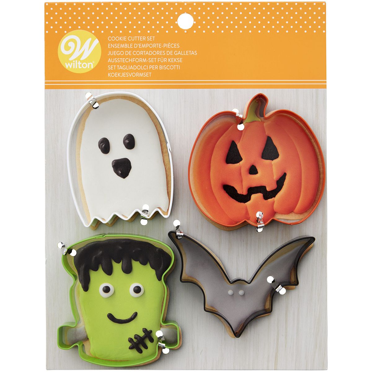 E-shop Cakesupplies Sada vykrajovačiek - Halloween Frankenstein 4 ks