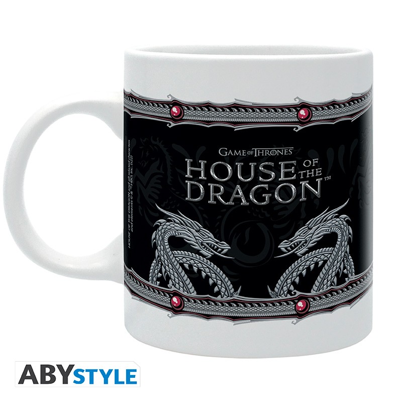 E-shop ABY style Hrnček House of Dragon - Rod Draka strieborný drak 320 ml