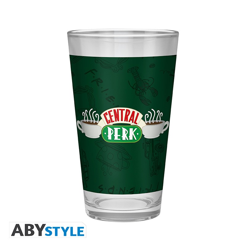E-shop ABY style Sklenený pohár - Priatelia Central Perk 400 ml