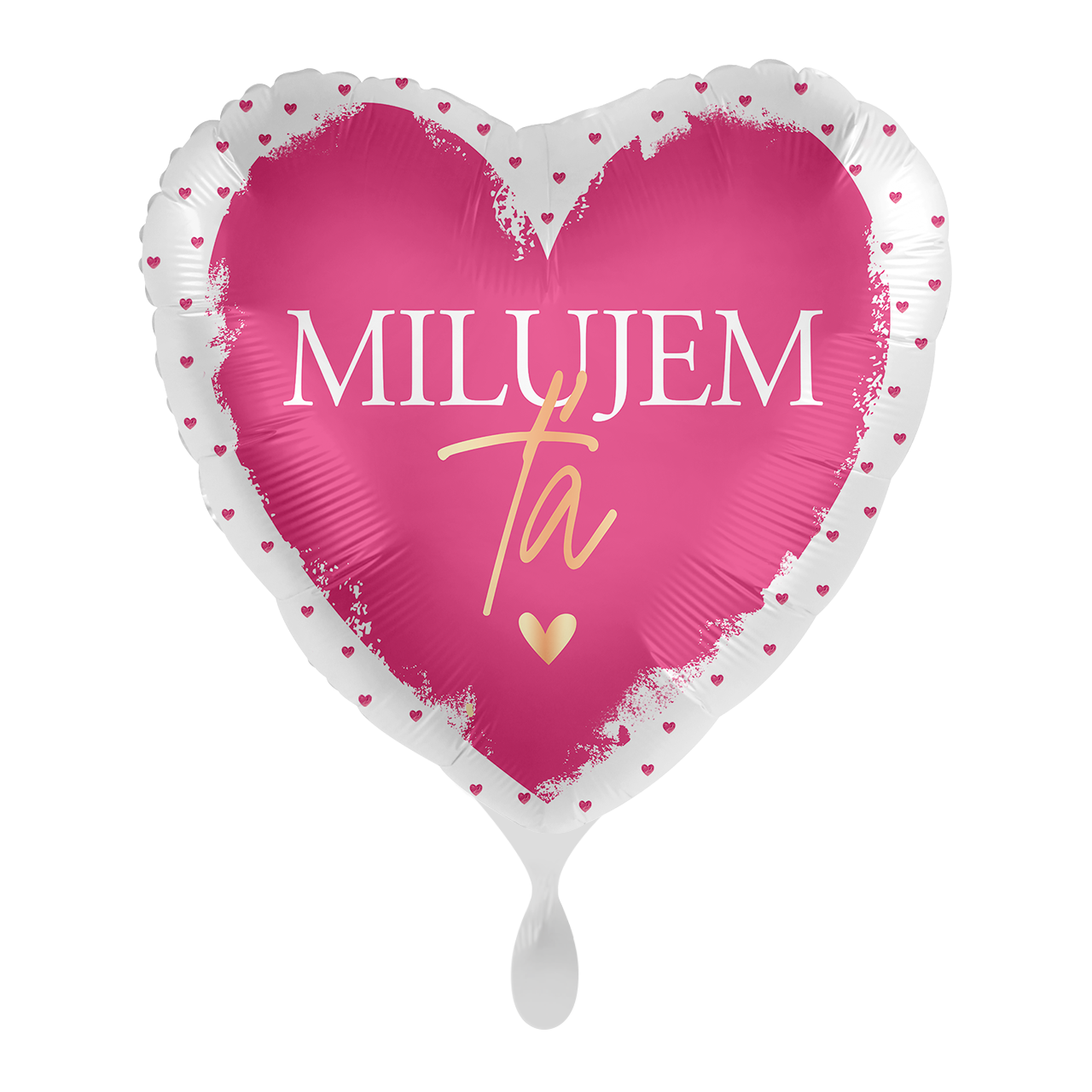 E-shop Premioloon Fóliový balón ružový srdce - Milujem Ťa