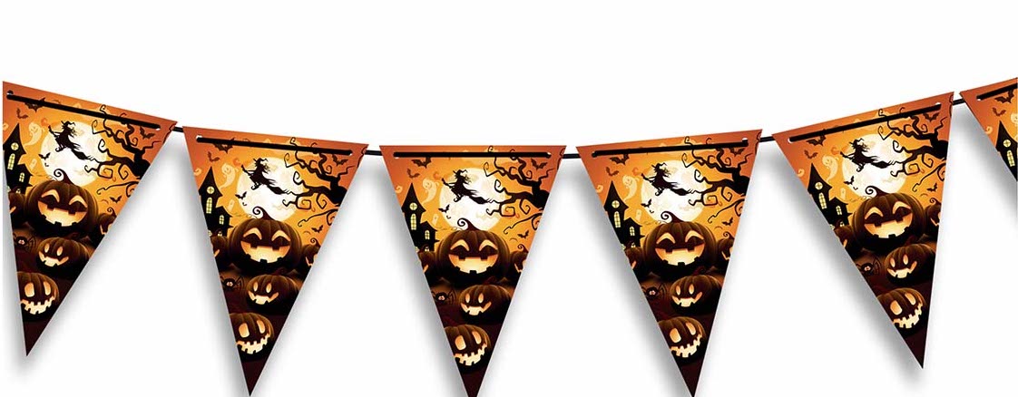 E-shop Guirca Banner vlajky - Halloween Tekvice 300 cm