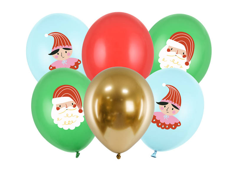 E-shop PartyDeco Sada latexových balónov - Vianoce Candy land 6 ks