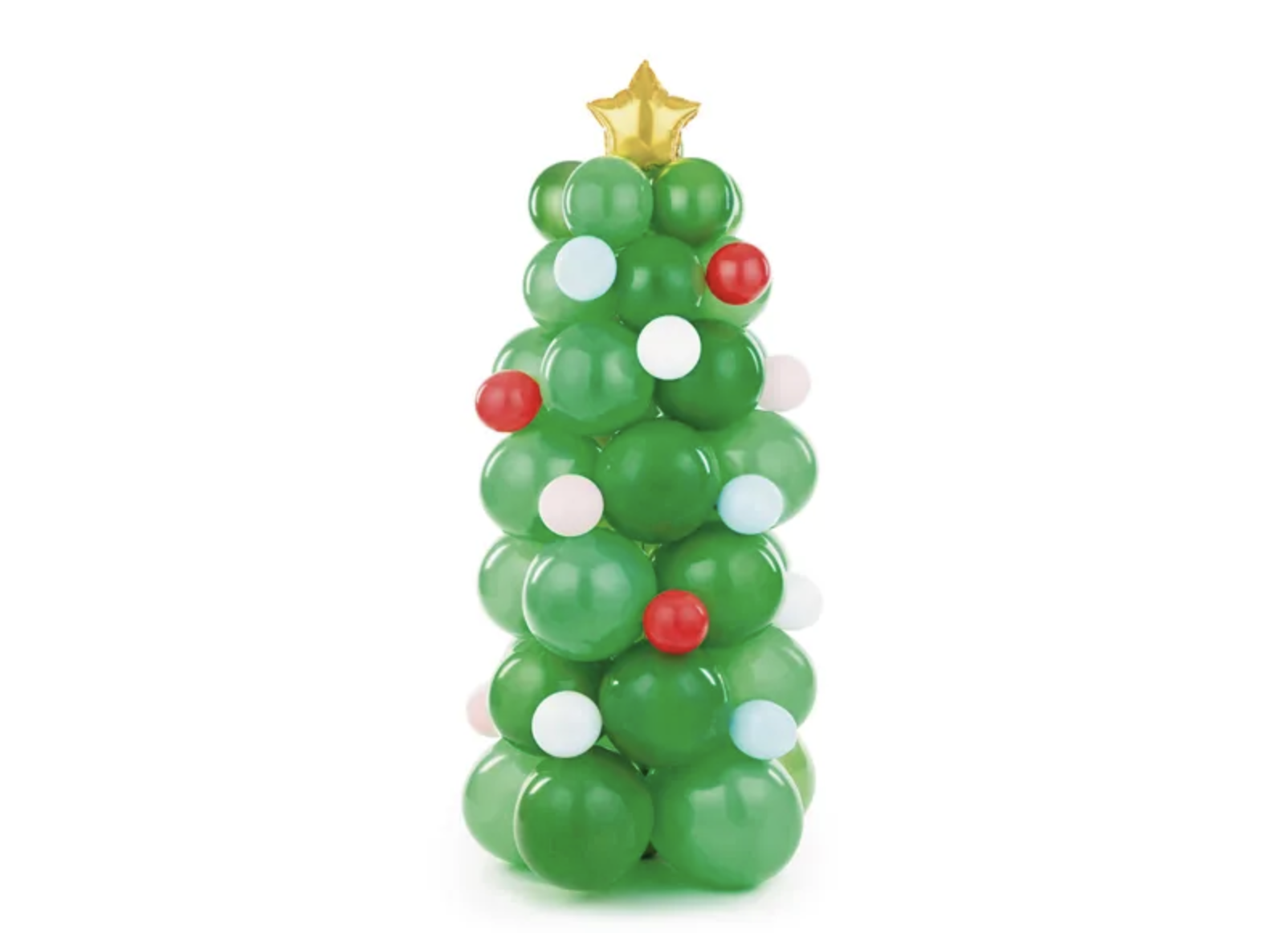 PartyDeco Balónová girlanda - Vianočný stromček 65 x 161 cm
