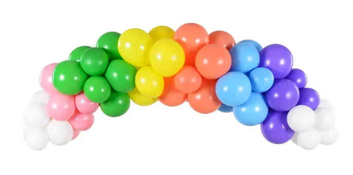E-shop PartyDeco Balónová girlanda - Dúhový mix 200 cm