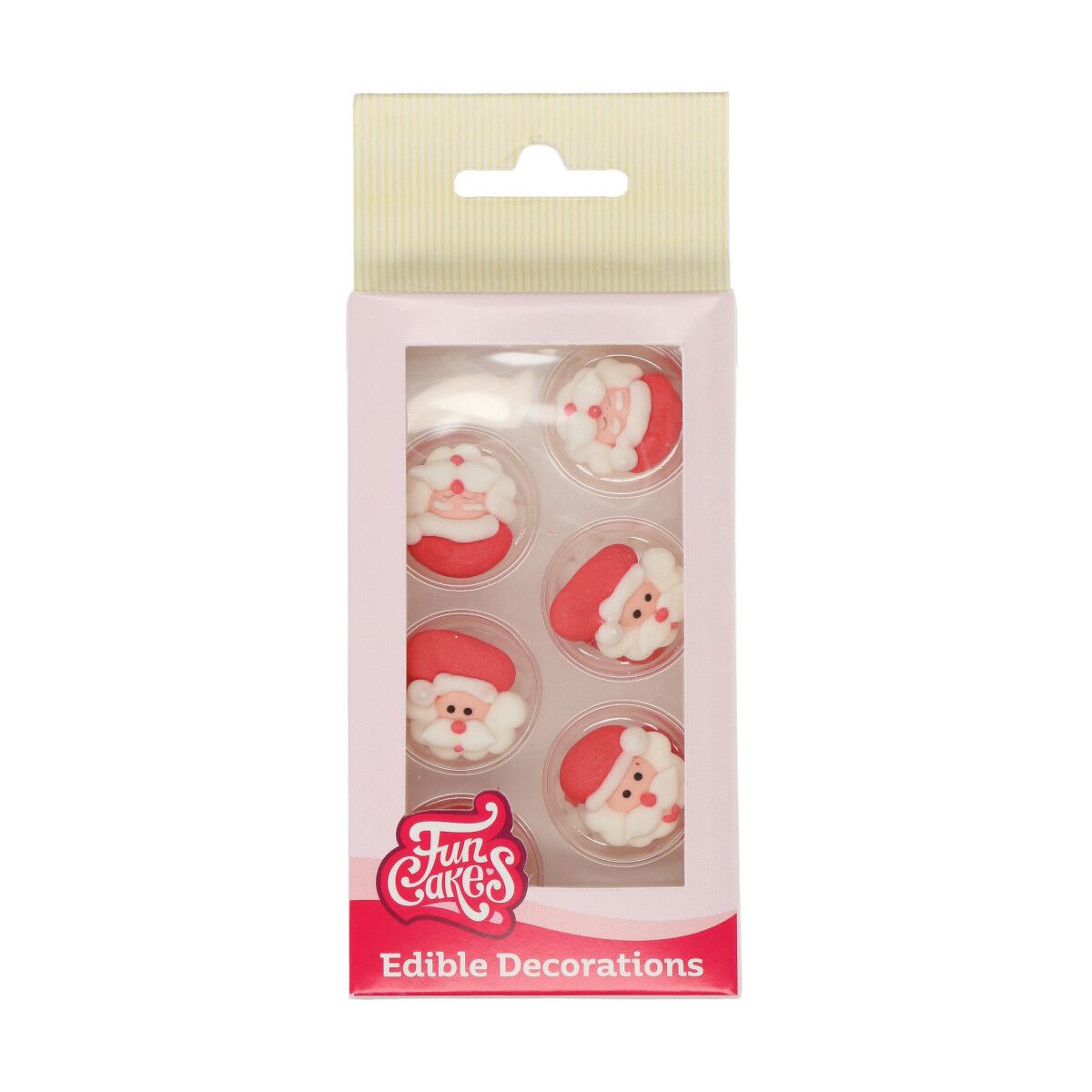 Cakesupplies Cukrové vianočné zdobenie - Santa Claus 12 ks