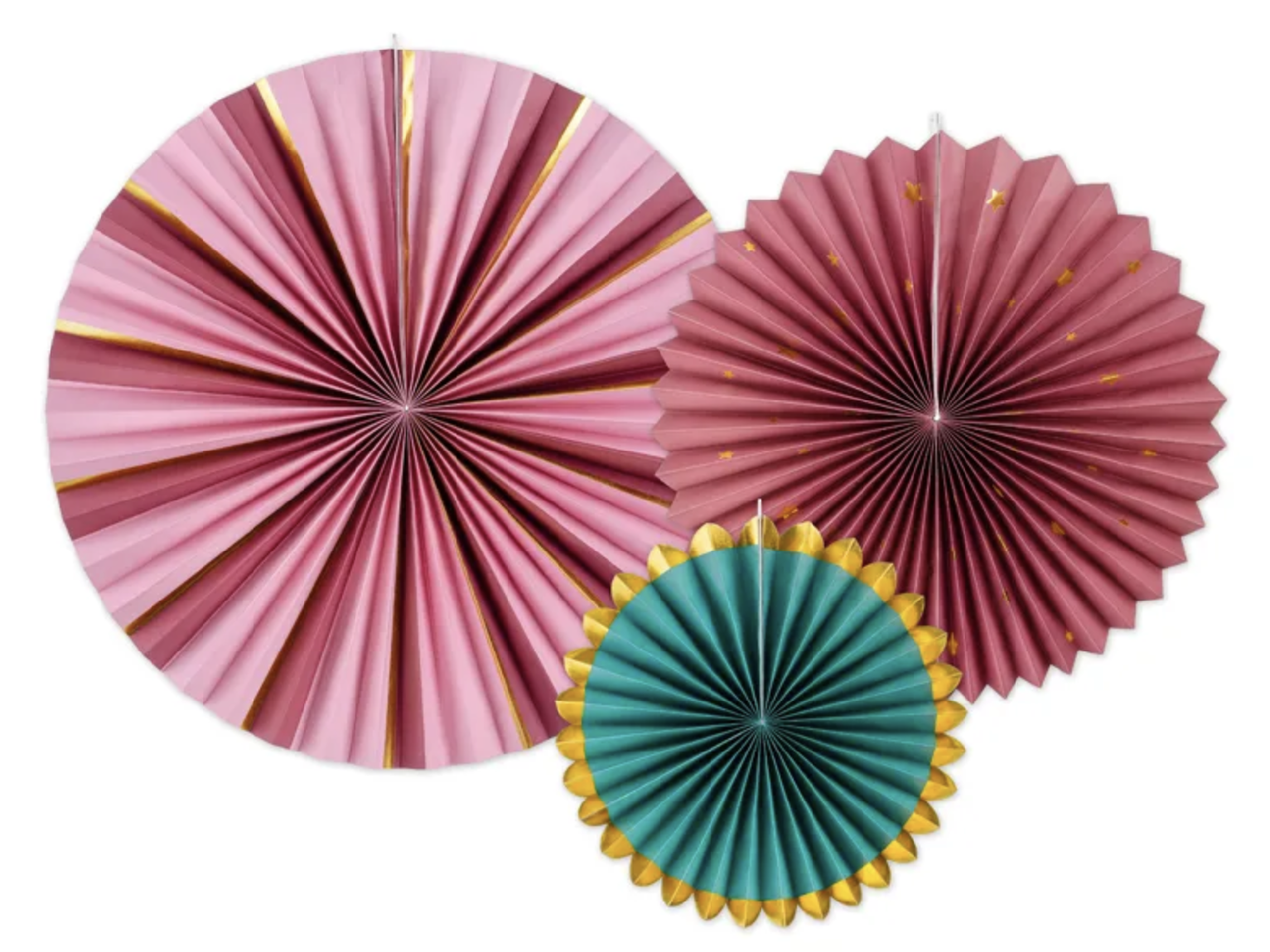 E-shop PartyDeco Dekoračné rozety - Burgundy mix