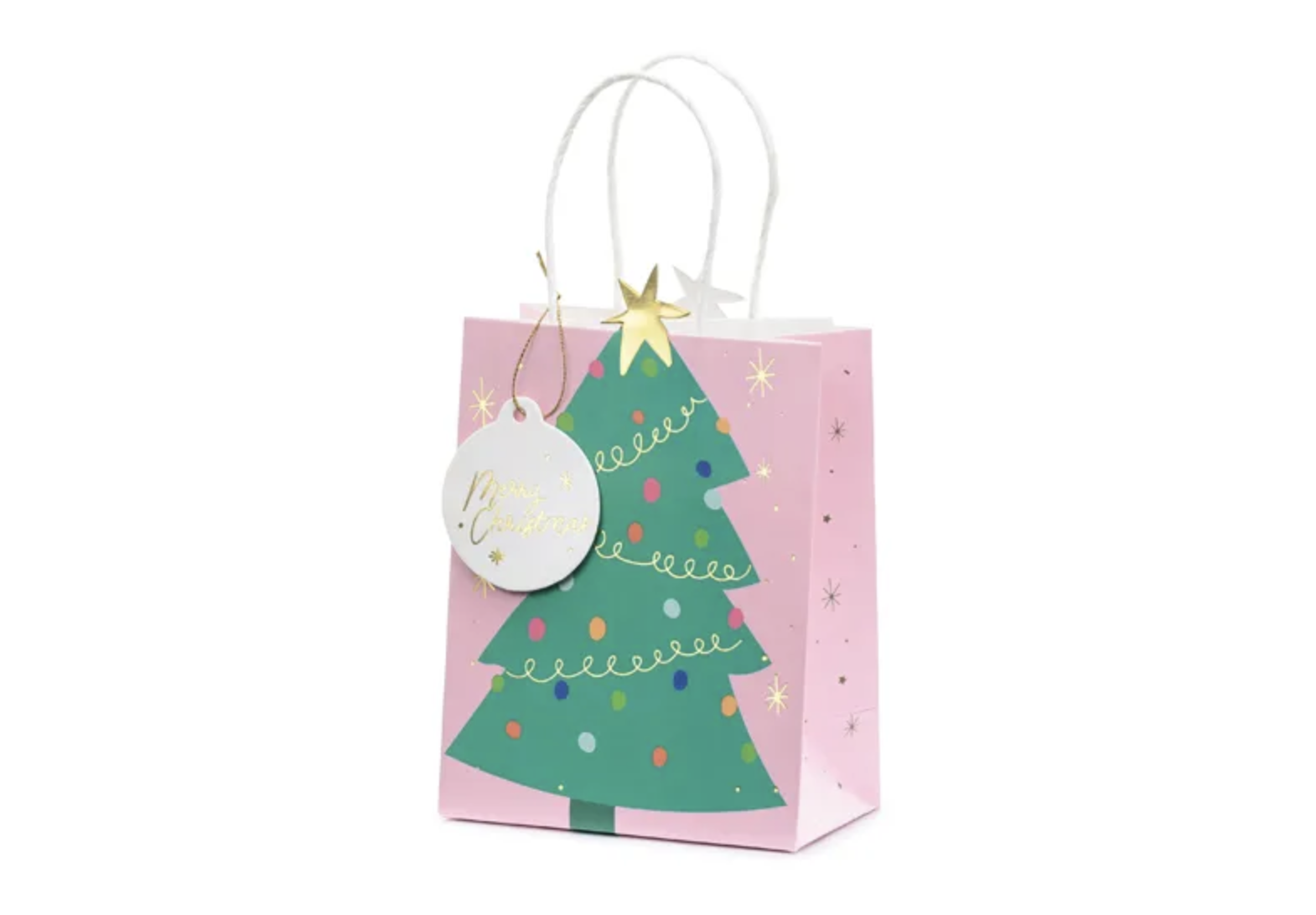 E-shop PartyDeco Darčeková vianočná taška - Vianočný stromček