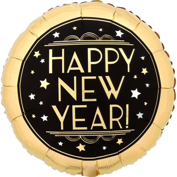 E-shop Amscan Fóliový balón - Happy New Year kruh