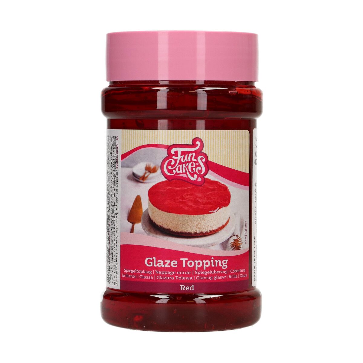 E-shop Cakesupplies Zrkadlová poleva RED - červená 375g