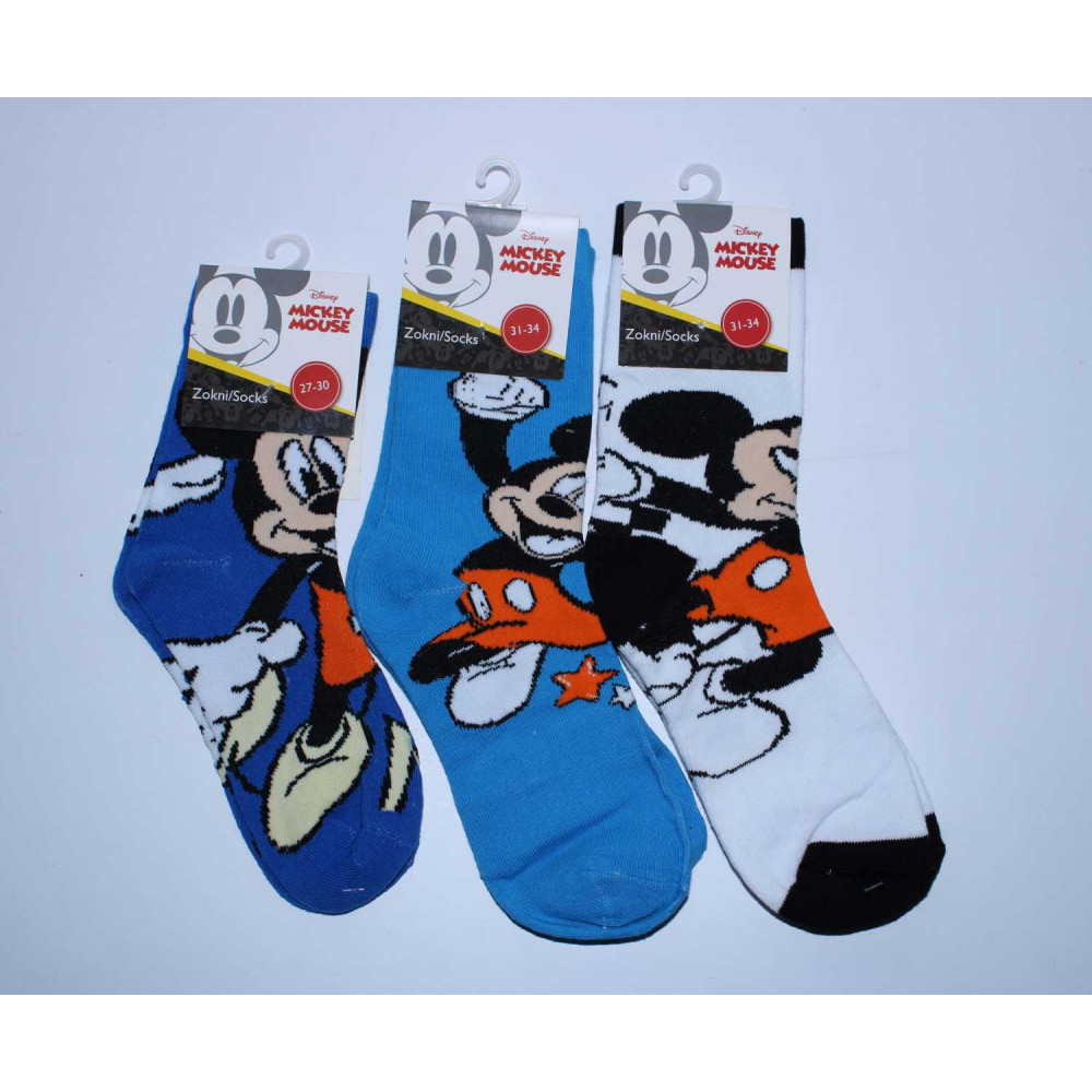 E-shop Setino Sada 3 párov detských ponožiek - Mickey Mouse mix Veľkosť ponožiek: 23-26