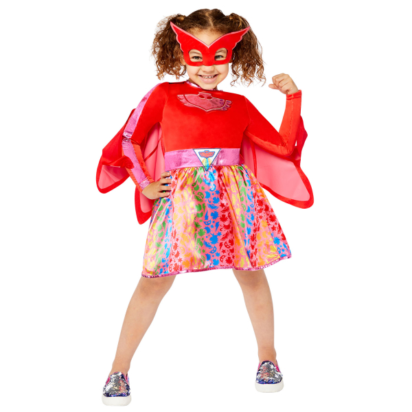 E-shop Amscan Detský kostým - PJ Mask Owlette dúhové šaty