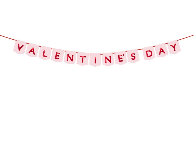 PartyDeco Banner - Valentines Day 150x13 cm